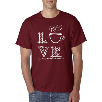 Marškinėliai Love coffee Marškinėliai Love coffee